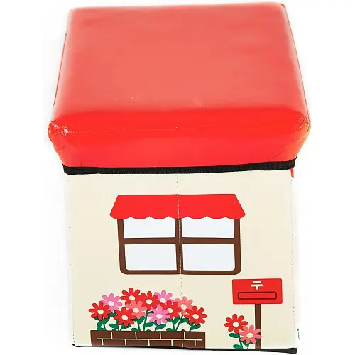 Ящик для іграшок складний квітковий магазин Flower Shop з кришкою водонепроникний UKC 40х25 см Різнокольоровий - фото 4