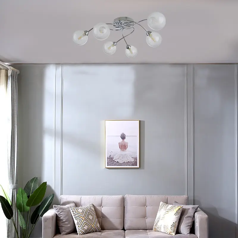 Люстра потолочная Brille галогенная в спальню G9 40W CH (LK-693C/6) - фото 4