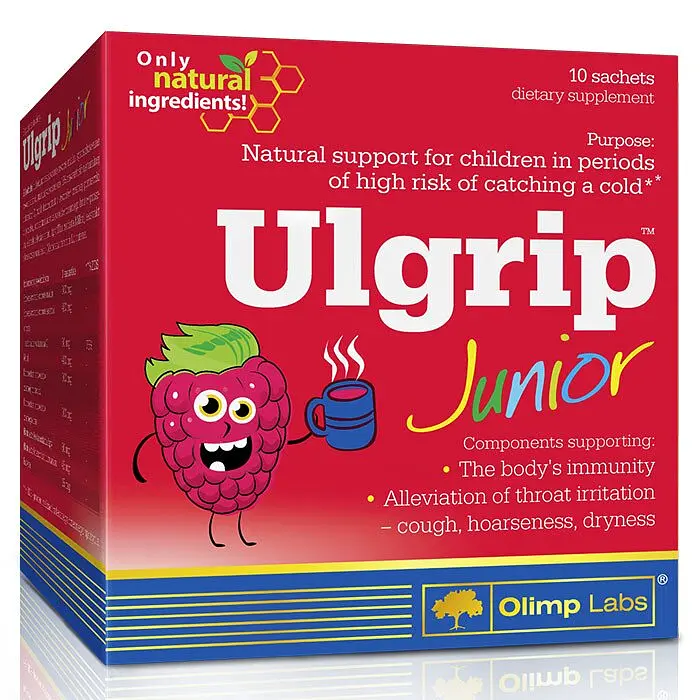 Амінокислота Ulgrip Junior, 10 * 6,5 грам - Малина Olimp vit0003822