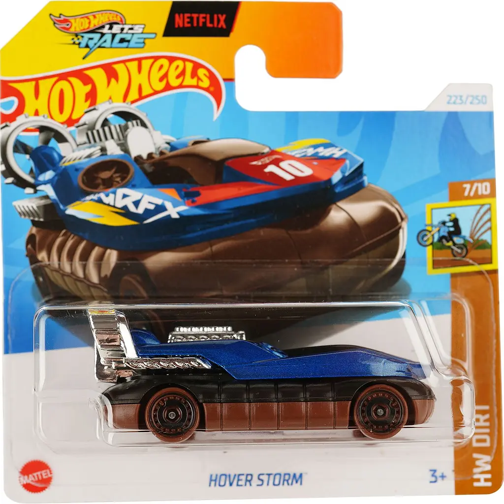 Набір: Базова машинка Hot Wheels HW Dirt Hover Storm синя (5785) + Базова машинка Hot Wheels HW Green Speed GMC Hummer EV фіолетова (5785) - фото 2