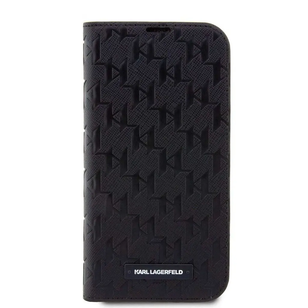 Чехол Karl Lagerfeld PU Saffiano Monogram для iPhOne 14 Pro Black - фото 2