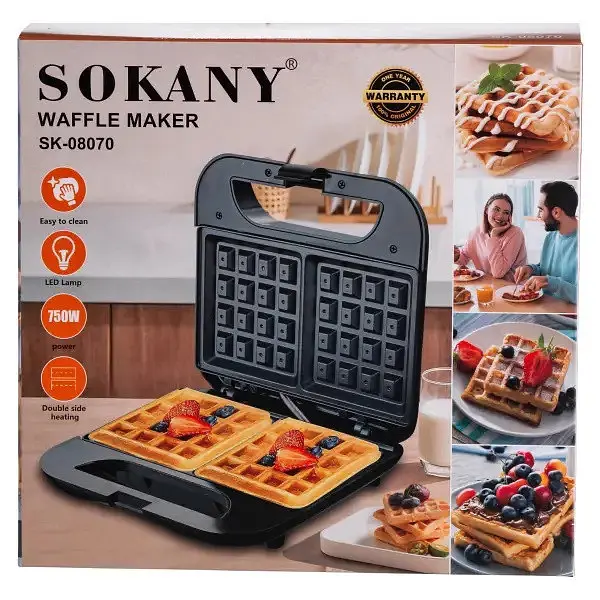 Вафельница Sokany SK-08070 - фото 7