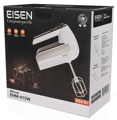 Міксер EHM-415W White 450W Eisen teh0020354 - фото 6