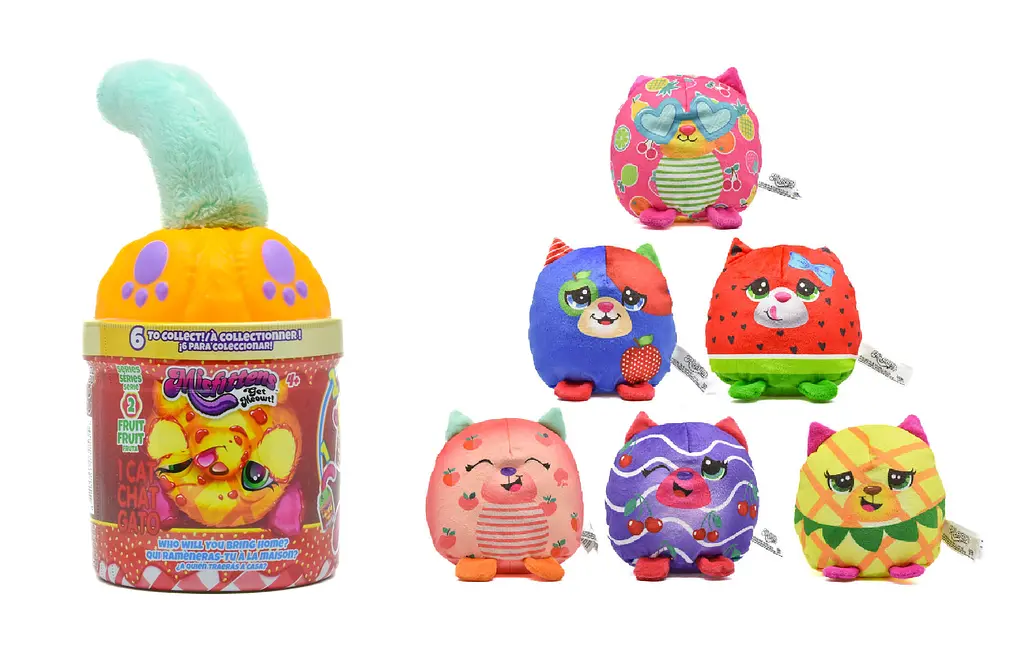 М’яка іграшка MISFITTENS MINI W2 – КОТИК У БАНЦІ (В асортименті) - фото 2