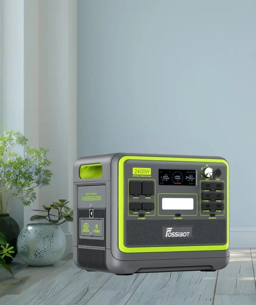 Зарядна станція Fossibot F2400 Green/ 2400 Вт / 2048 - год / - фото 3
