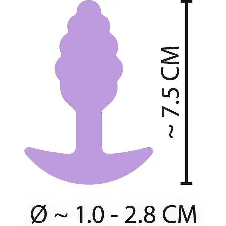 Анальна пробка Cuties Plugs Purple - фото 7