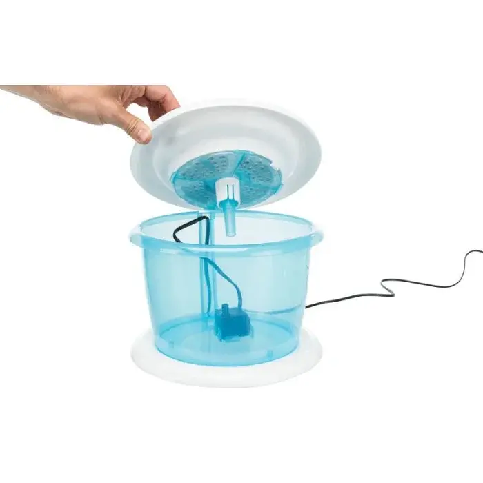 Поїлка-фонтан для собак та котів Trixie Drinking Fountain Bubble Stream пластиковий синьо-білий 3л 25х16см TX-24464 - фото 3