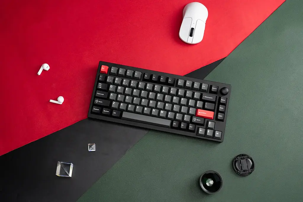 Клавіатура механічна P1 Pro 84Key, Keychron Super Red, WL/BT/USB-A, QMK/VIA, Hot-Swap, EN/U Lemokey teh0013908 - фото 4