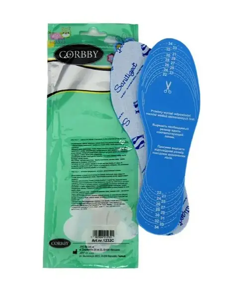 Вирізні дитячі устілки Corbby Protect антибактеріальні демісезонні.. Розмір 22/35 - фото 2