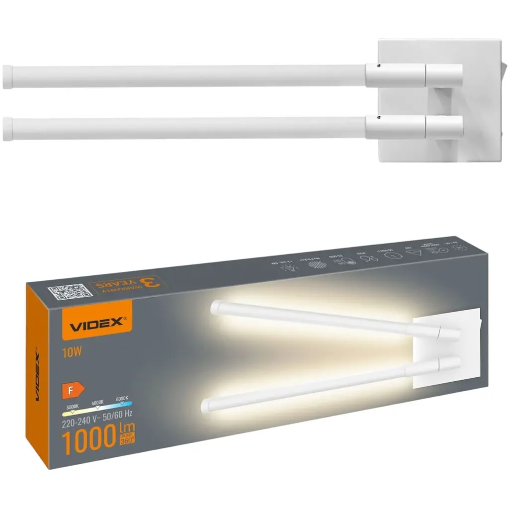 LED світильник настінний Videx WL042 10W 3000-4000-6000K білий (VL-WL042-10CW) - фото 2