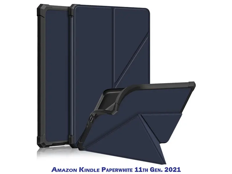 Чохол для електронної книги BeCover Ultra Slim Origami для Amazon Kindle Paperwhite 11th Gen. 2021 Deep Blue (707219) - фото 2