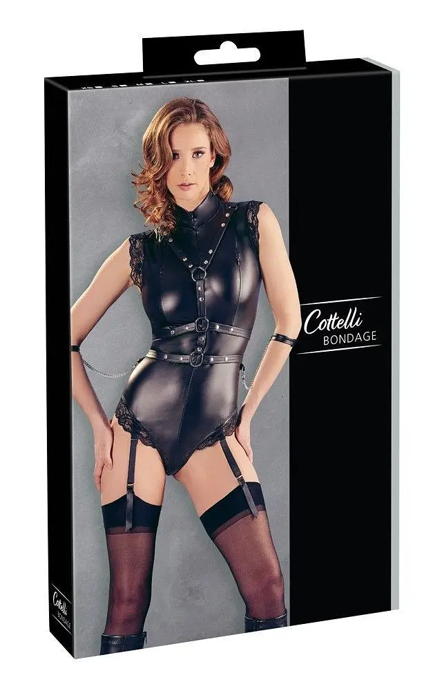 Боді Cottelli Bondage S (чорний) - фото 10