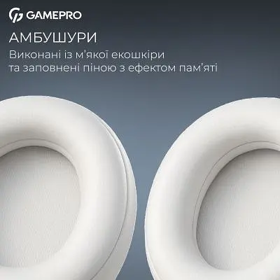Навушники GamePro Asgard Freya Pro Wireless White/Blue (HSW201WB) - фото 10