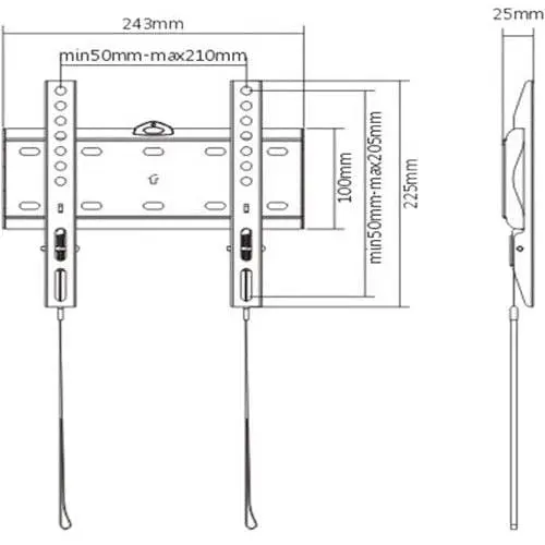 Кронштейн Gembird WM-42F-01 - фото 2