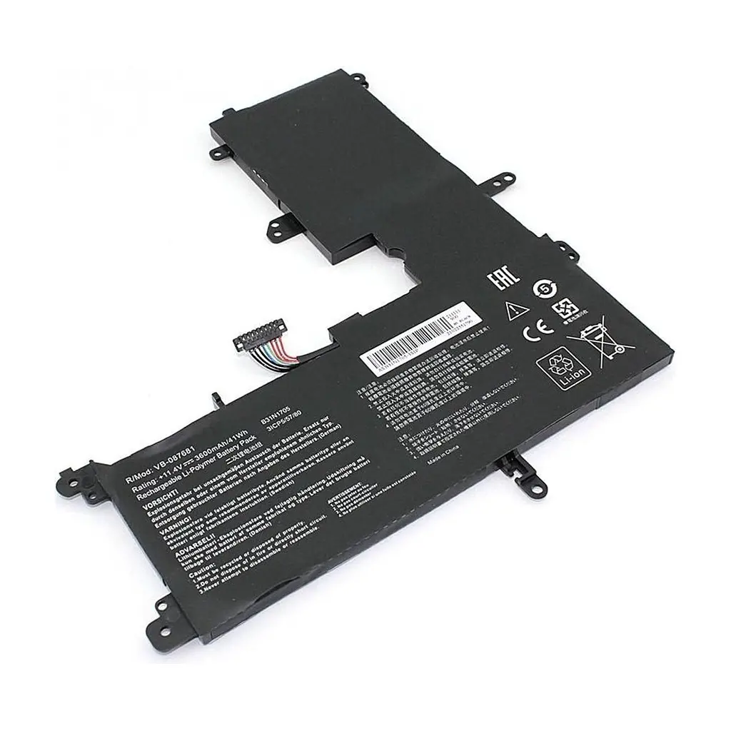 Акумулятор до ноутбука Asus VivoBook TP410 B31N1705, 3600mAh (41Wh), 3cell, 11.52V AlSoft (A71010)