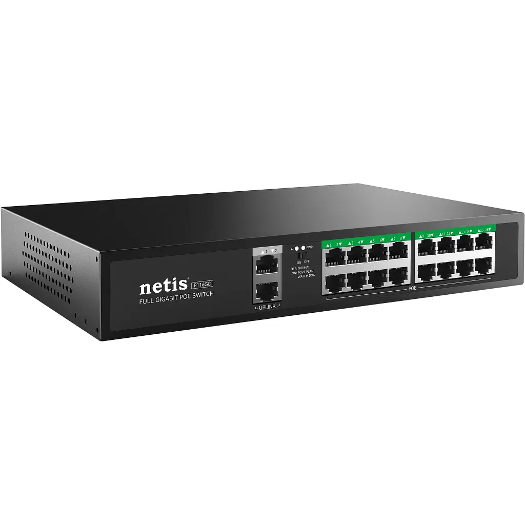 Комутатор мережевий Netis P116GC - фото 2
