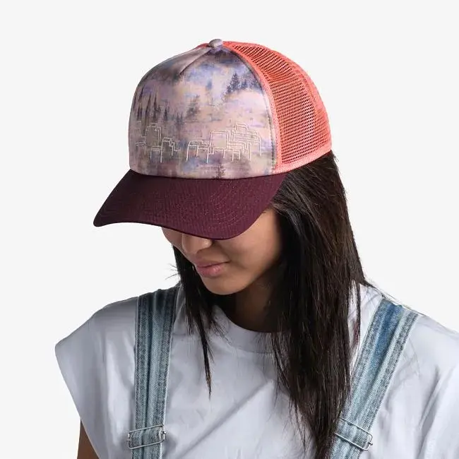 Кепка Buff Trucker Cap, Derama Multi L/XL Рожевий-Бордовий - фото 3