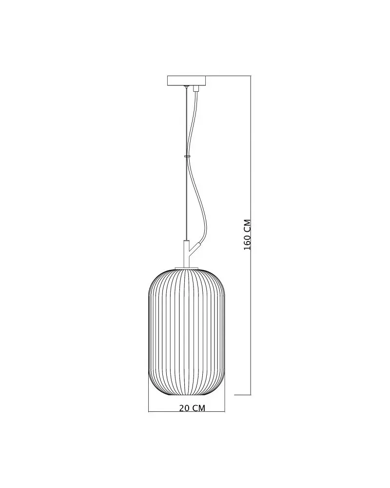 Подвесной светильник, люстра Italux PND-64536C-M-BL-OPA Rues E27 1x60W IP20 Черный - фото 3