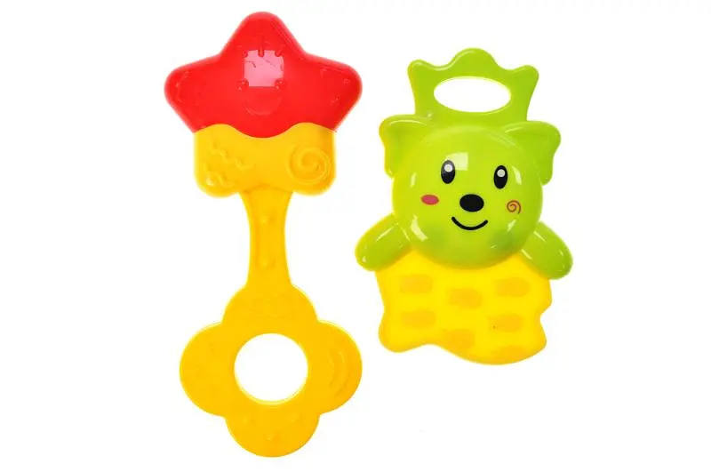 Набір брязкальця у прозорій колбі у формі пляшечки Baby Toys 997-63A р.26,5x10x10 см YG Toys - фото 3