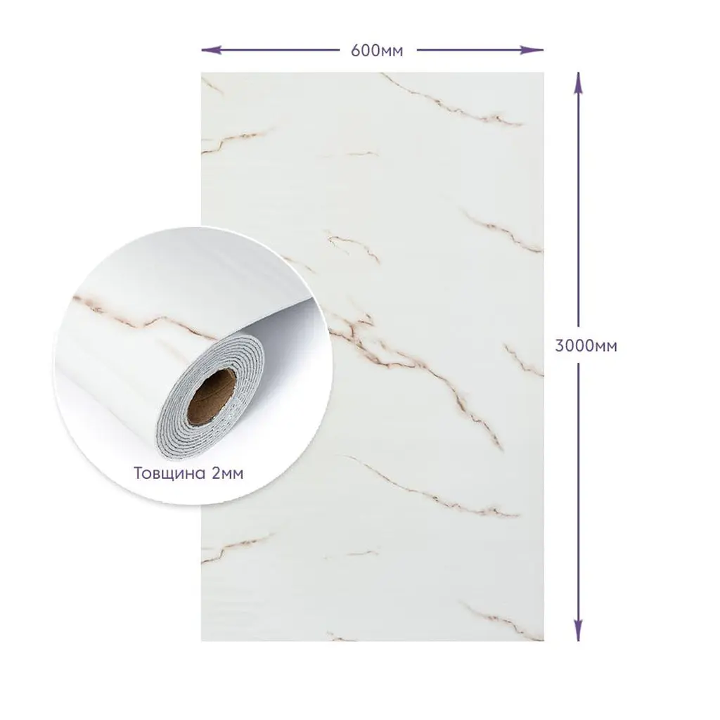Самоклеюча стінова PET плитка Sticker Wall в рулоні 600х3000х2мм SW-00001697 - фото 3
