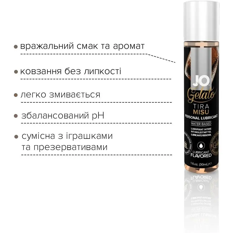 Змазка на водній основі System JO Gelato Tiramisu (30 мл) - фото 3