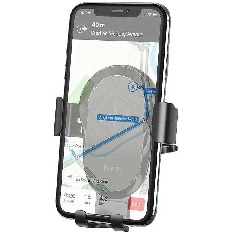 Держатель с беспроводной зарядкой HOCO CA105 Guide 15 W Max - фото 7