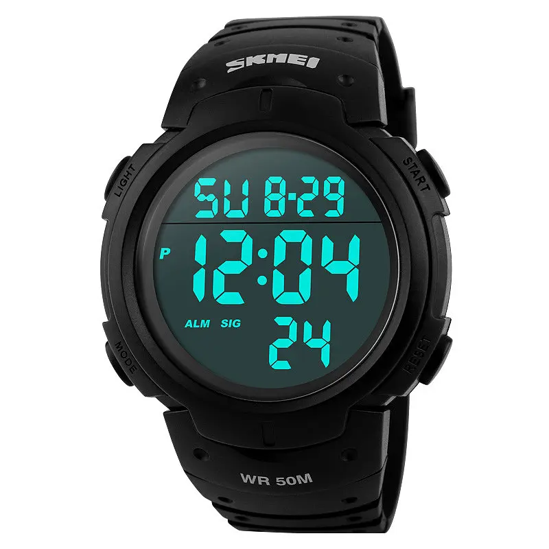Наручний годинник чоловічий Skmei 1068 Black, 1068BK (12256) - фото 2