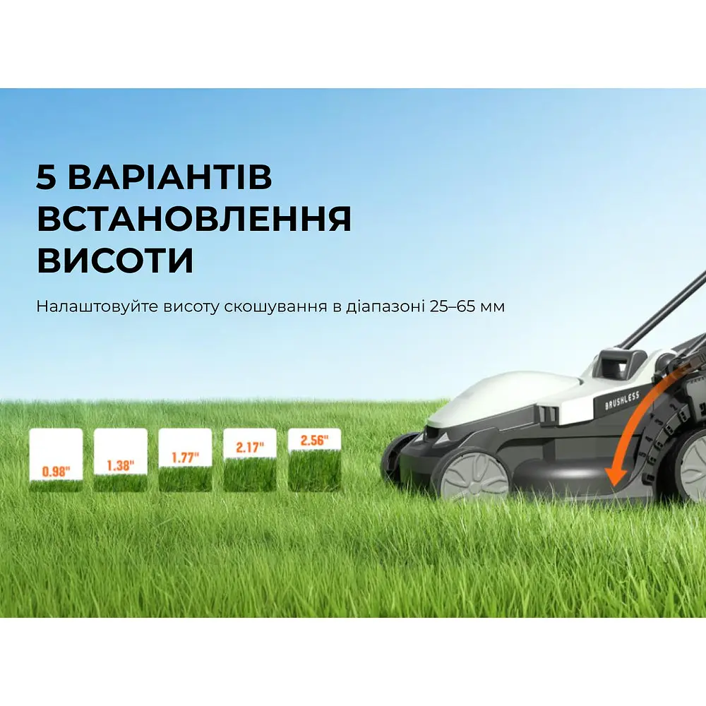 Акумуляторна газонокосарка Litheli, живлення від павербанку (УМБ Litheli Power Bank 20000 mAh, 45 W, 4А, 1 шт в комплекті) - фото 7