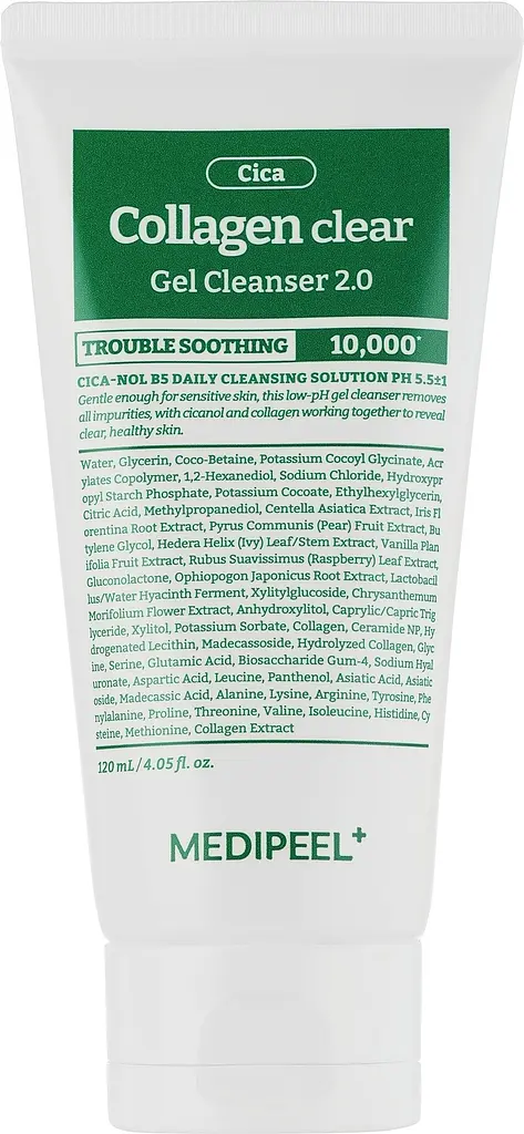 Очищувальний гель для обличчя з колагеном Medi Peel Green Cica Collagen Clear Gel Cleanser 2.0 120 мл