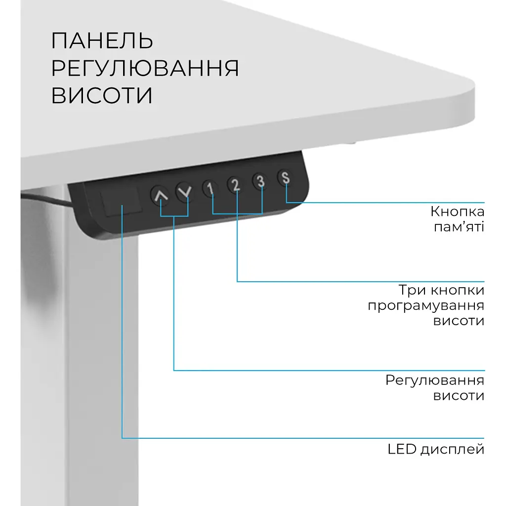 Компьютерный игровой стол OfficePro ODE1670W White [124853] - фото 3