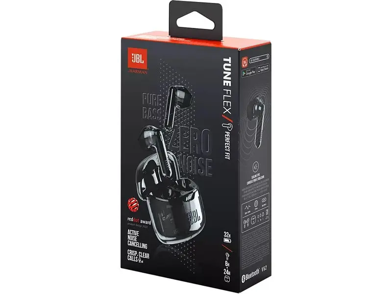 Навушники TWS JBL Tune Flex 2 Ghost Black (TFLEX2GBLK) - фото 3