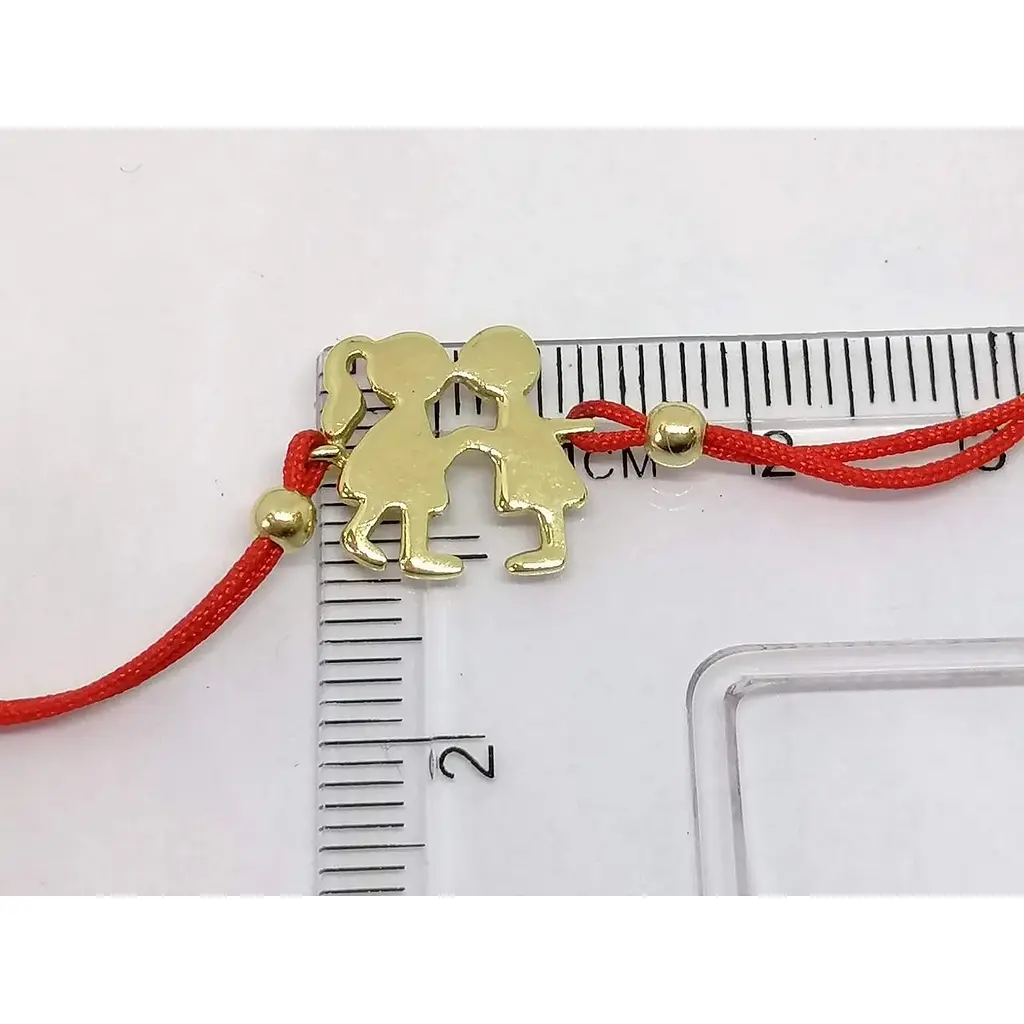 Браслет Столична Ювелірна Фабрика Закохані з текстилю зі вставками із золота. 321919Ж - фото 3