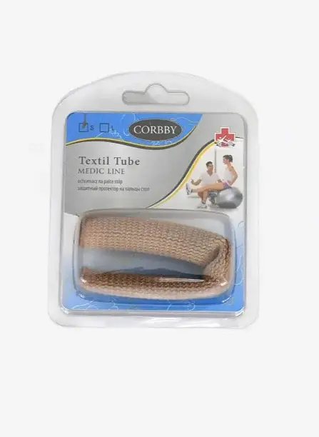 Захисний протектор Corbby Textil Tube для пальців ніг (чохол), гелевий, Розмір S - фото 2