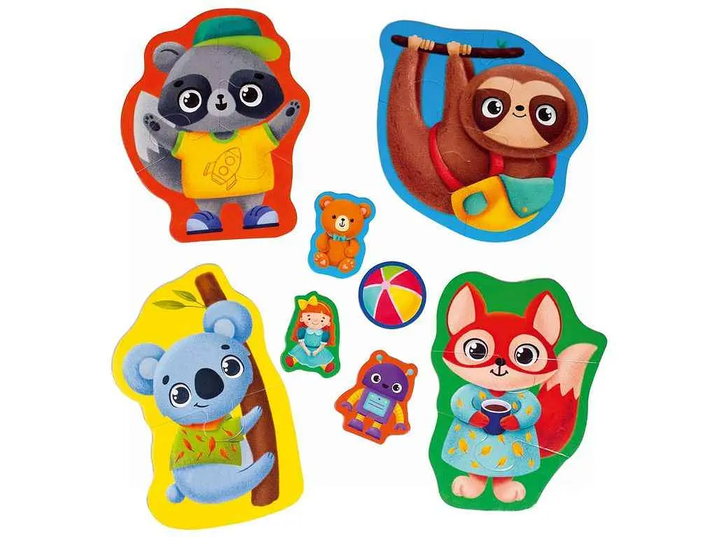 Пазли VLADI TOYS Малюк Зможе «Тварини. Іграшки» VT1722-23 - фото 2