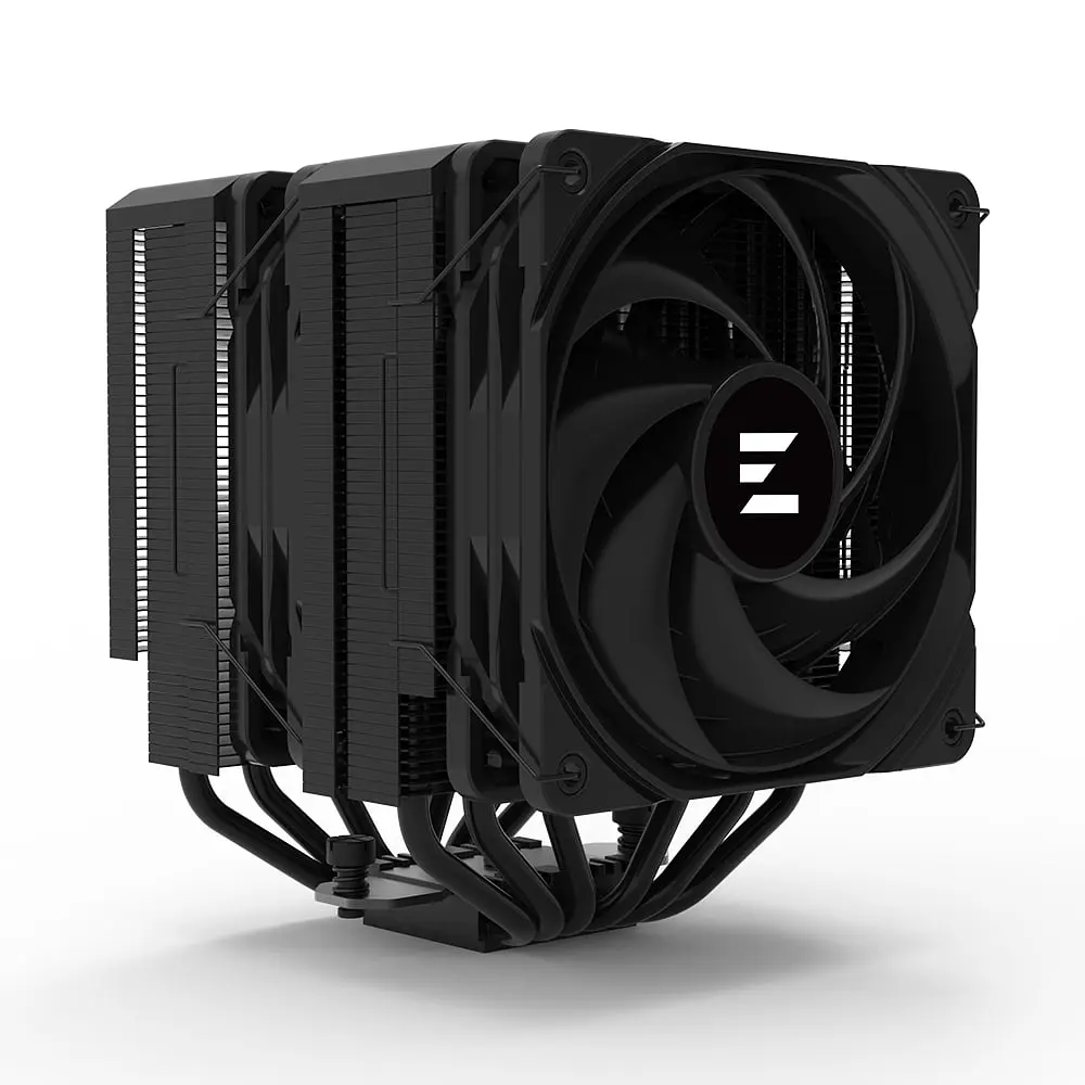 Zalman Процесорний кулер CNPS14X DUO, LGA1851, 1700, 1200, 115x, AM5, AM4, AM3, 4pin, PWM, TDP270W, чорний - фото 4