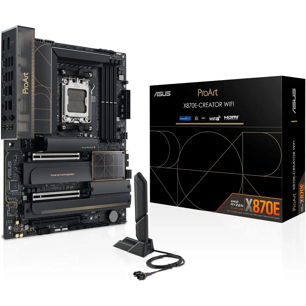 Материнська плата Asus Proart X870E-CREATOR WIFI sAM5 X870E 4xDDR5 M.2 HDMI WiFi BT ATX - фото 9