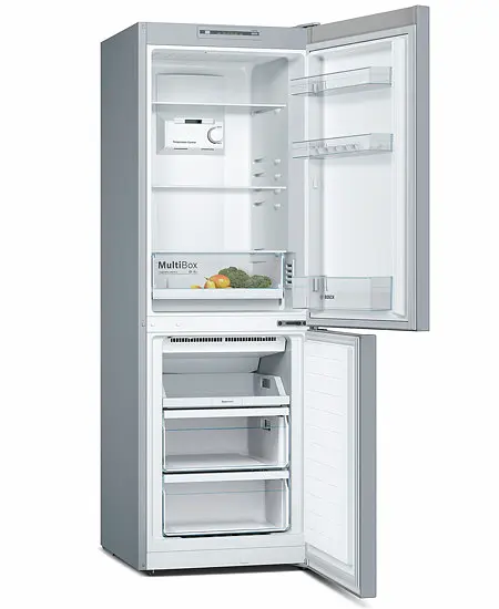 Холодильник з нижньою морозильною камерою Bosch KGN33NL206 нержавіюча сталь (KGN33NL206) - фото 2
