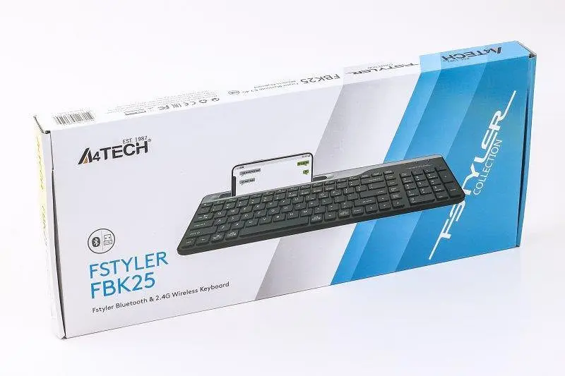 Клавіатура A4Tech Fstyler FBK25 Wireless Black (FBK25 (Black)) - фото 10