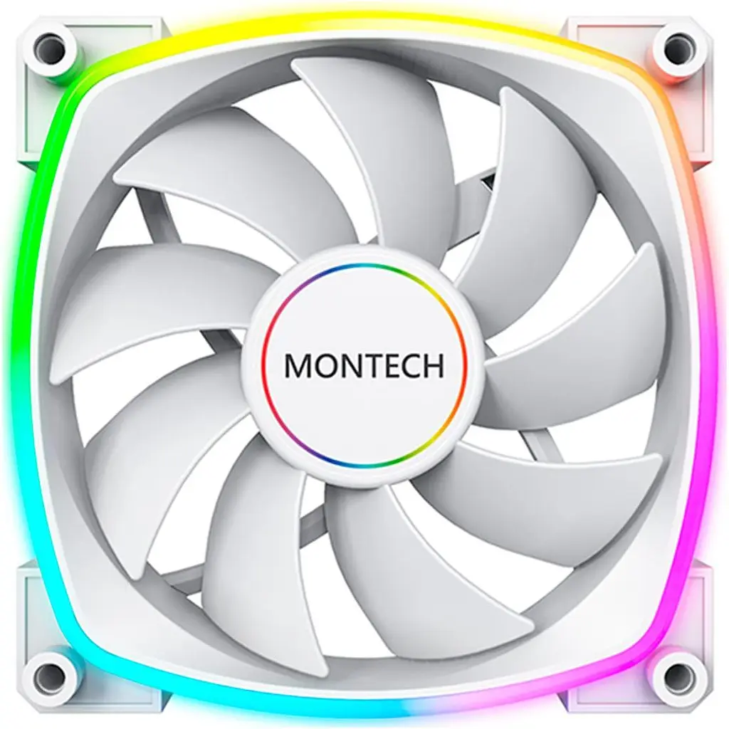 Вентилятор MONTECH 140MM AX140 PWM WHITE (AX140 PWM WHITE) - фото 2