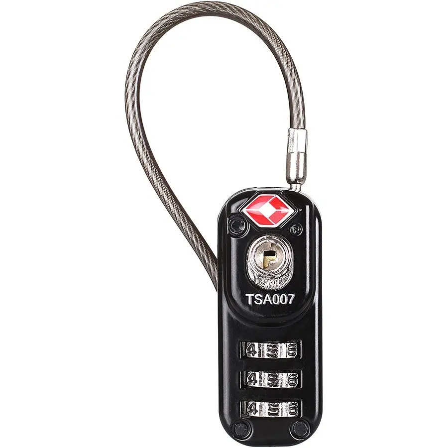 Замок Lifeventure TSA Zipper Lock Черный - фото 3