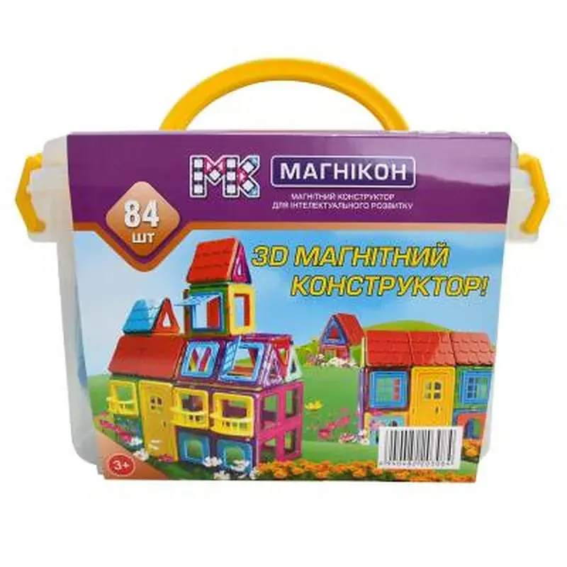 Конструктор Магнікон 84 деталі Plastic box (МK-84) - фото 3