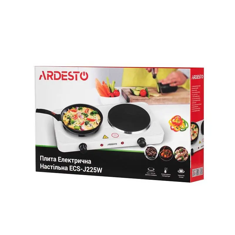 Електроплита Ardesto ECS-J225W - фото 6