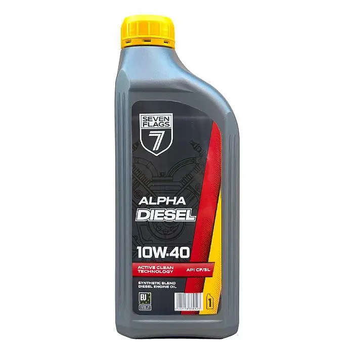 Автомобільна моторна олива 7FLAGS Alpha DIESEL 10W-40 1л