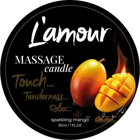 Масажна свічка Lamour Mango, 30 мл (манго)