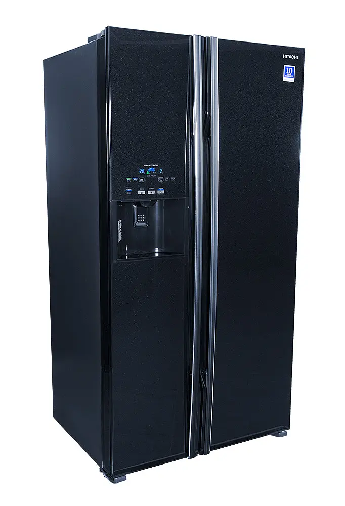 Холодильник SBS Hitachi R-S700GPUC2GBK 180х77х92см 2 двері Х-377 л М-212 л A++ NF Інвертор льодогенератор Чорний скло (R-S700GPUC2GBK) - фото 4