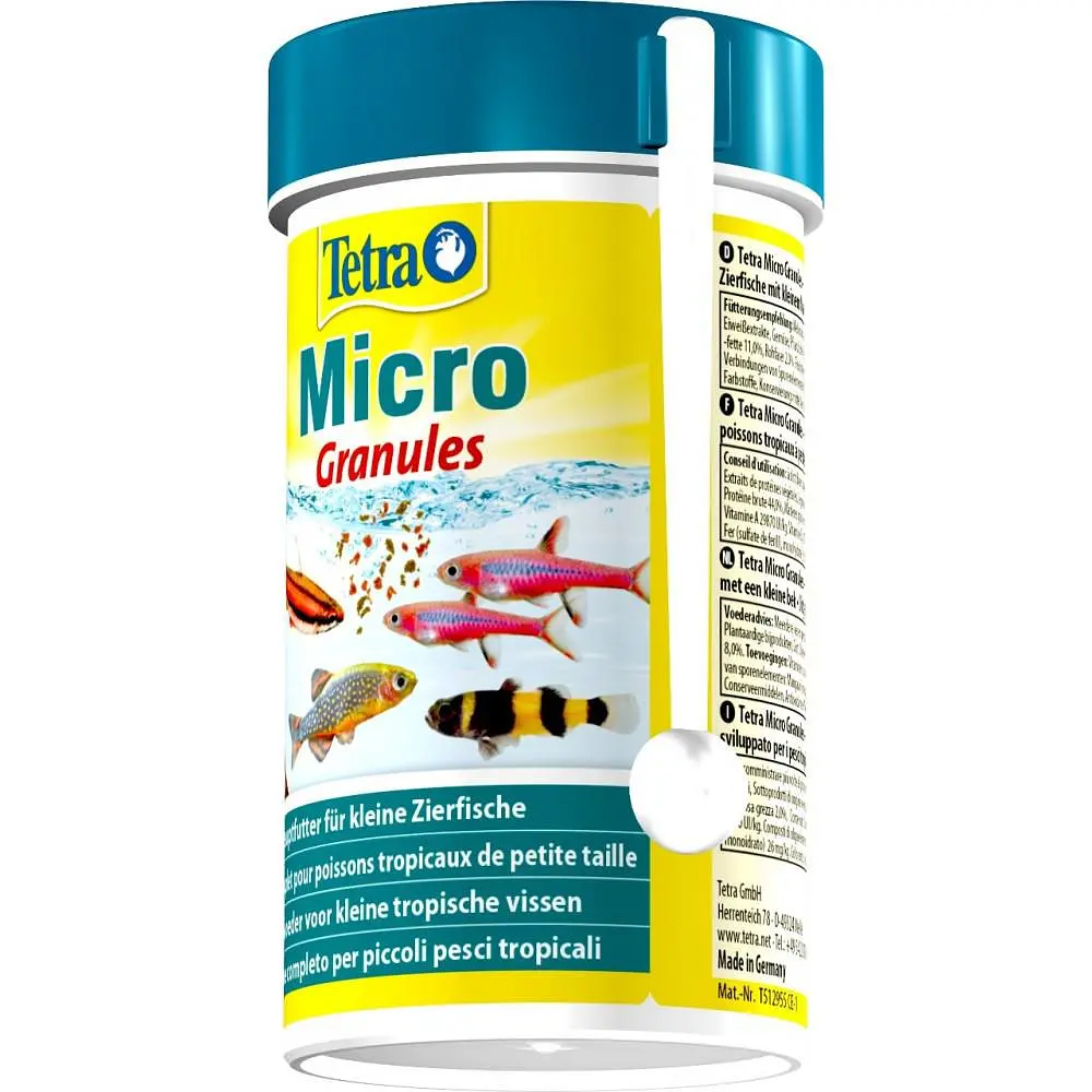 Сухий корм для дрібних акваріумних риб Tetra в гранулах Micro Granules 100 мл для всіх акваріумних риб - фото 3