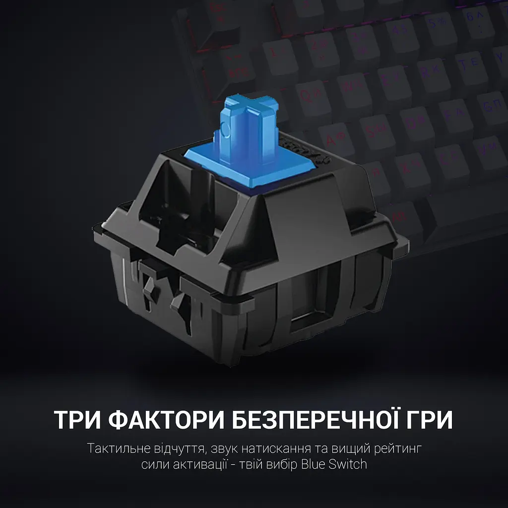 Клавіатура GamePro Blue Switch механічна (MK100B) - фото 5