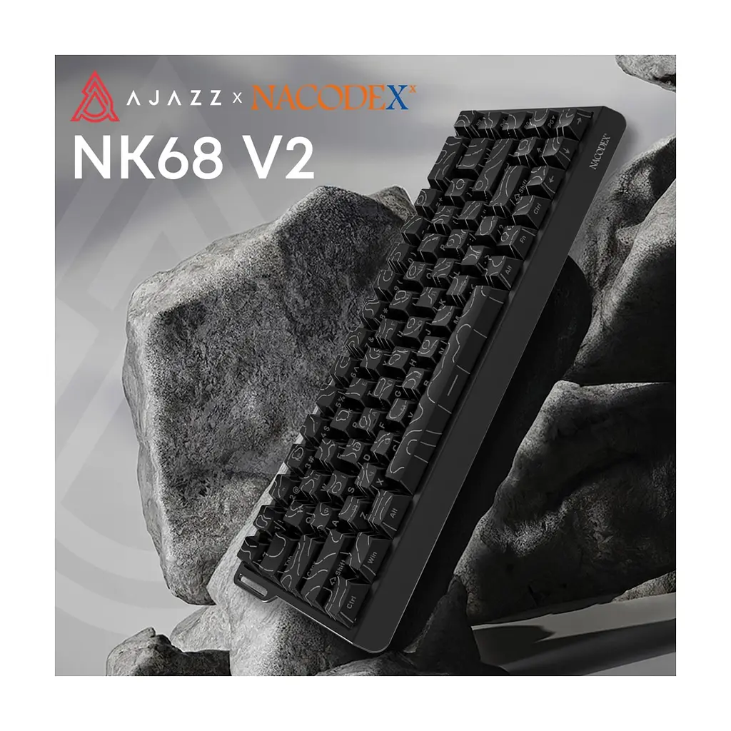 Клавіатура Ajazz NacodeX NK68 V2 Red Switch LED USB UA Black (NK68-V2-R-S-B) - фото 6