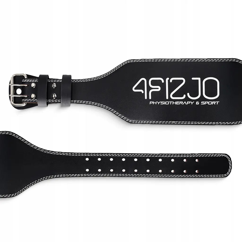 Пояс для важкої атлетики 4FIZJO шкіряний Size L Black (P-5905973404310) - фото 8