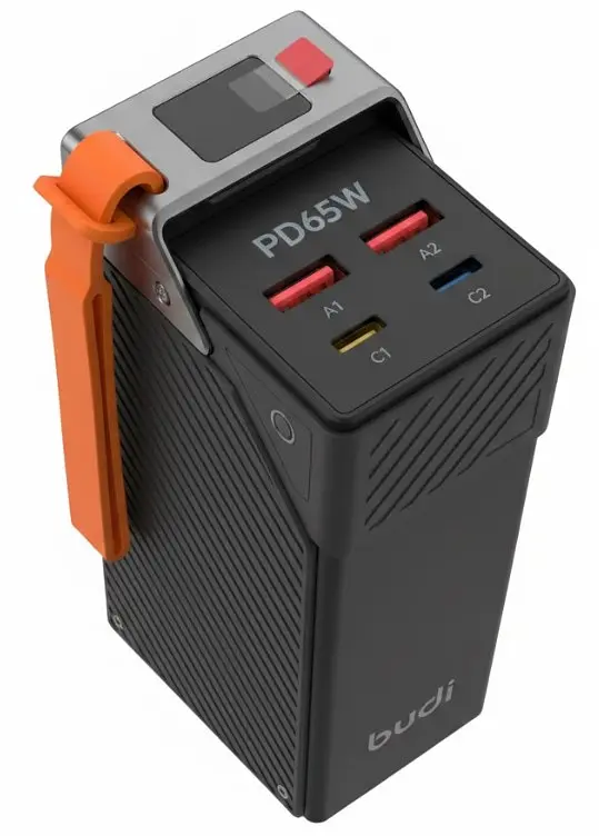 Універсальний повербанк Budi Power Bank 30000 mah 65w Чорний (2104619227)